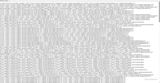 Security scan screenshot of https://content-failover.viaplay.com/