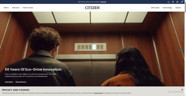 Security scan screenshot of https://www.citizenwatch.com/ca/en/