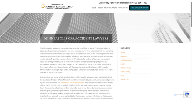 Security scan screenshot of https://martinmontilino.com/car-accidents/