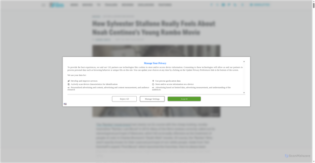 Security scan screenshot of https://www.slashfilm.com/1981451/sylvester-stallone-noah-centineo-young-rambo-movie-feelings/