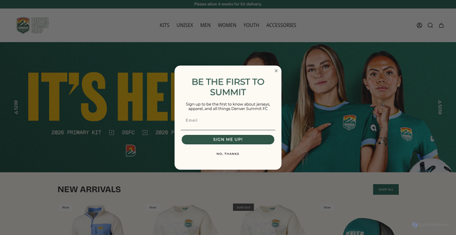 Security scan screenshot of https://denversummitshop.com/?srsltid=AfmBOoq_6gBEYNqLytfhV3Z9WgJRPKjILdW_DHY5t84ei5Bxw5xgknm8