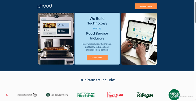 Security scan screenshot of https://phoodsolutions.com