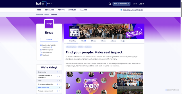 Security scan screenshot of https://www.builtinnyc.com/company/braze