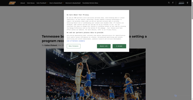 Security scan screenshot of https://allfortennessee.com/tennessee-basketball-dominates-ucla-on-the-way-to-setting-a-program-record-01jq0bbz3qkd
