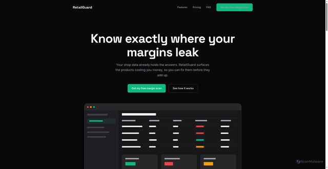 Security scan screenshot of https://rg-landing-showcase.pages.dev/fr2