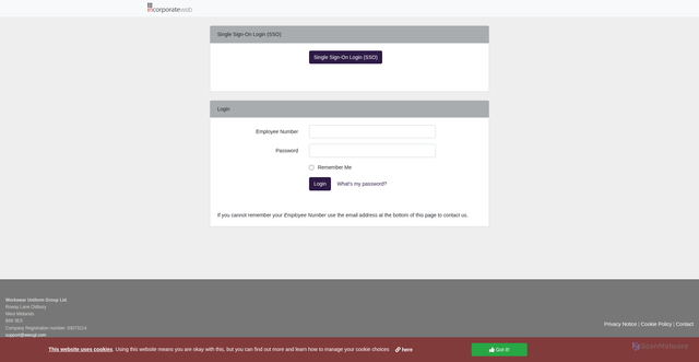 Security scan screenshot of https://coopfuneral.incorporateweb.co.uk
