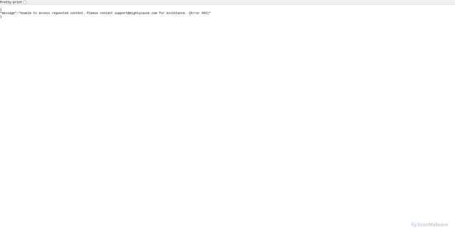 Security scan screenshot of https://www.mightycause.com/organization/Bucknell-University