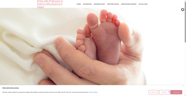 Security scan screenshot of https://www.ostetrichetrapani.com/