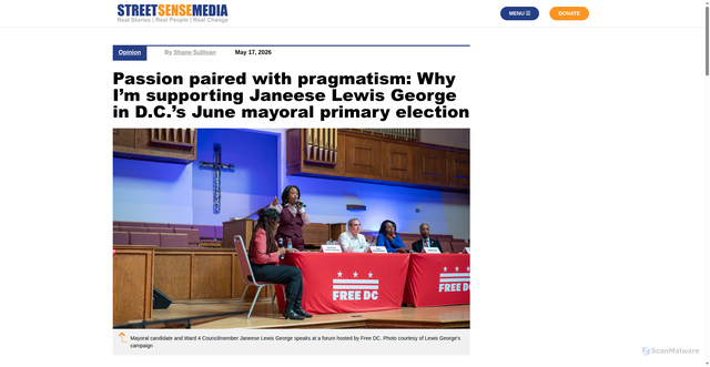 Security scan screenshot of https://streetsensemedia.org/article/janeese-lewis-george-mayor-opinion/