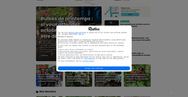 Security scan screenshot of https://www.rustica.fr