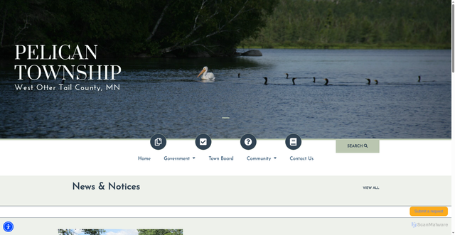 Security scan screenshot of https://pelicanottertailmn.gov/