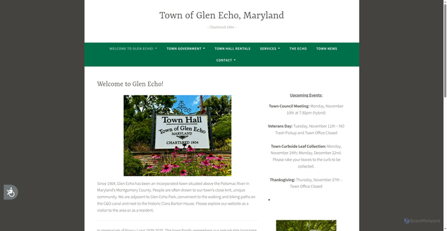 Security scan screenshot of https://glenecho.gov/