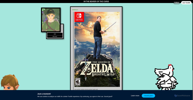 Security scan screenshot of https://tortilla-of-courage.tumblr.com/post/733377417002057728