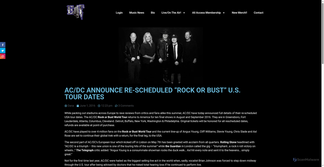 Security scan screenshot of https://eddietrunk.com/acdc-announce-re-scheduled-rock-or-bust-us-tour-dates/