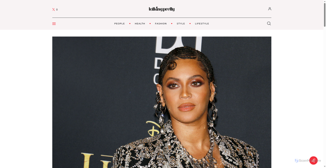 Security scan screenshot of https://talkingpretty.com/beyonce-marks-20-years-of-bday/
