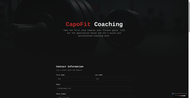Security scan screenshot of https://capofit.net/