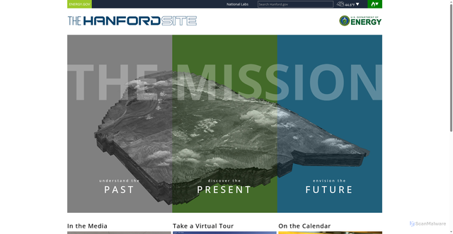 Security scan screenshot of https://www.hanford.gov/