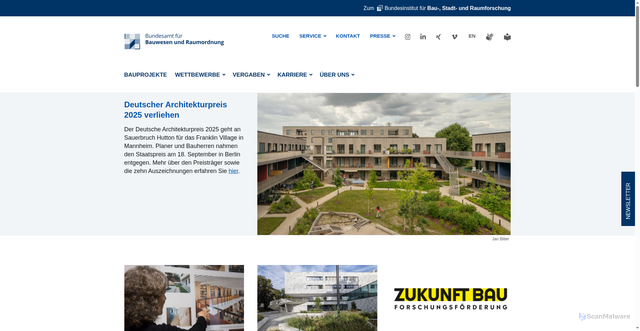 Security scan screenshot of https://www.bbr.bund.de/BBR/DE/Home/home_node.html