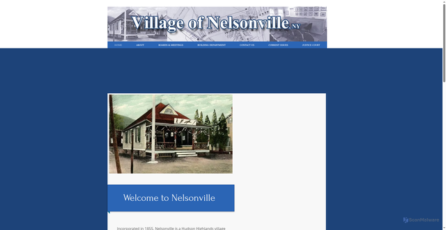 Security scan screenshot of https://www.nelsonvilleny.gov/