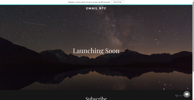 Security scan screenshot of https://gmailbtc.com/