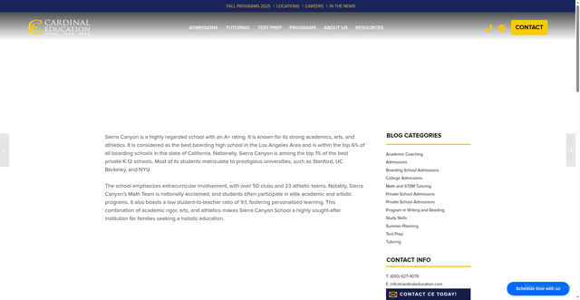Security scan screenshot of https://www.cardinaleducation.com/helpie_faq/what-is-the-sierra-canyon-school-ranking/