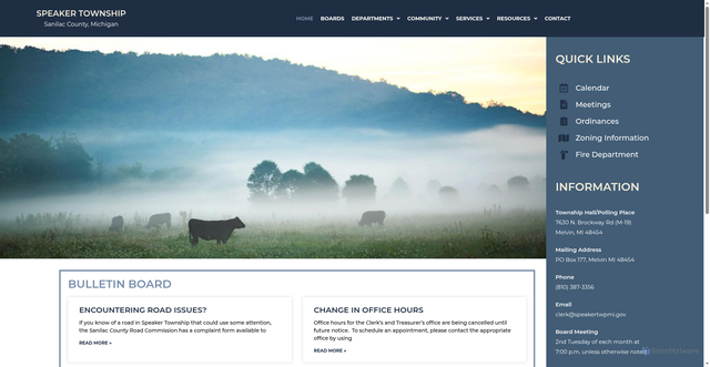 Security scan screenshot of https://speakertwpmi.gov/