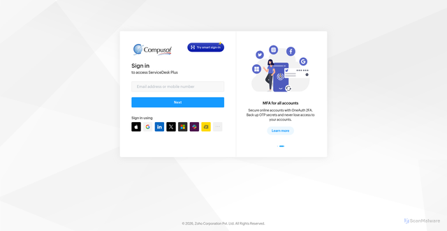 Security scan screenshot of https://sd.compusofmexico.com