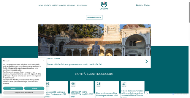 Security scan screenshot of https://opiudine.it/