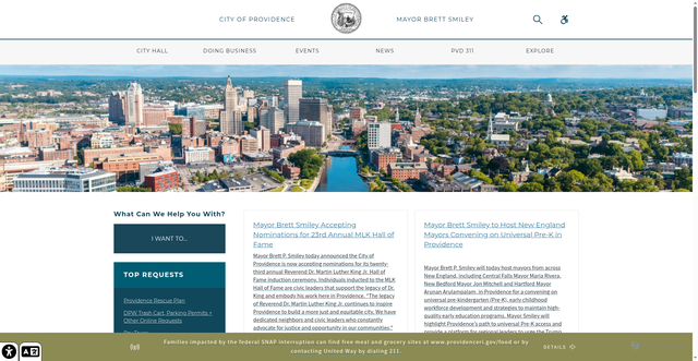 Security scan screenshot of https://www.providenceri.gov/