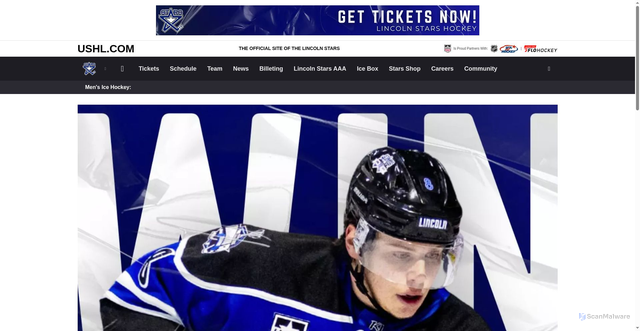 Security scan screenshot of https://lincolnstars.com/news/2025/12/31/mens-ice-hockey-stars-end-2025-with-road-win-in-fargo.aspx