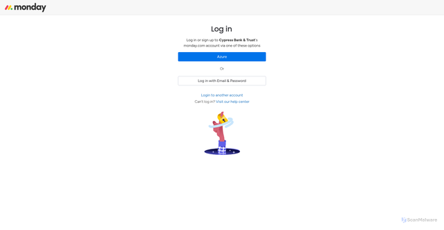 Security scan screenshot of https://cypressbanktrust.monday.com
