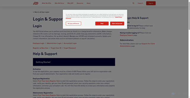 Security scan screenshot of https://www.adp.com/logins/adp-portal.aspx