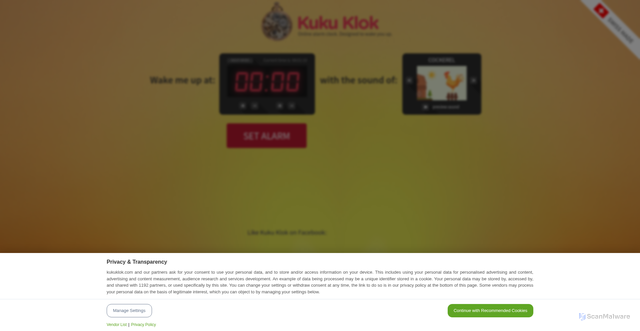 Security scan screenshot of https://kukuklok.com/