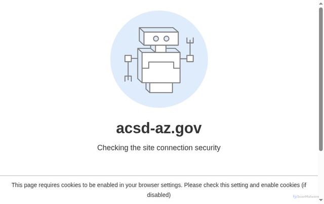 Security scan screenshot of https://acsd-az.gov/