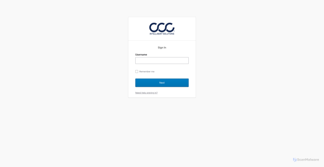 Security scan screenshot of https://auth.cccis.com