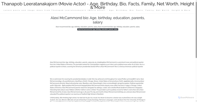 Security scan screenshot of https://nusaglobalmedia-dpsuywzva9wq.edgeone.app/alexi-mccammond-bio-age-birthday-education-parents-salary.html