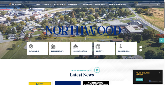 Security scan screenshot of https://northwoodoh.gov/