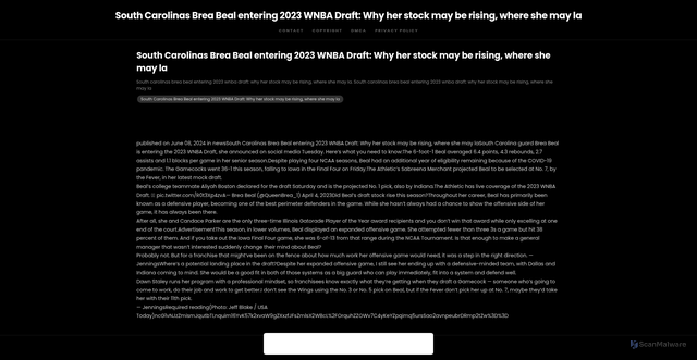 Security scan screenshot of https://attformehugo-ejwtv8ajvw.edgeone.app/11077-south-carolinas-brea-beal-entering-2023-wnba-draft-why-her-stock-may-be-rising-where-she-may-la.html