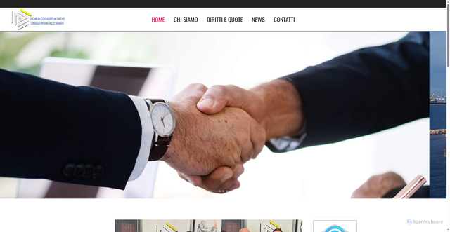 Security scan screenshot of https://www.consulentidellavorota.com/