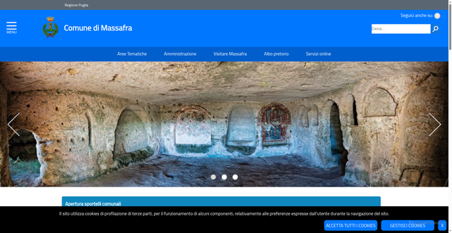 Security scan screenshot of https://www.comunedimassafra.it/