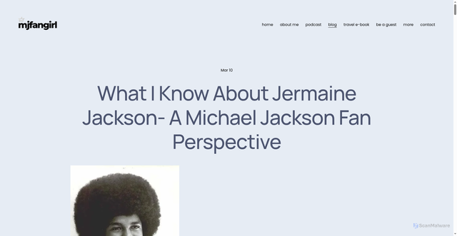 Security scan screenshot of https://mjfangirl.com/blog//2017/03/about-jermaine-michael-jackson-fan-perspective.html