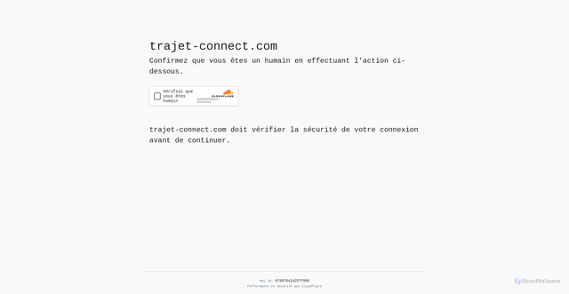 Security scan screenshot of https://www.trajet-connect.com/