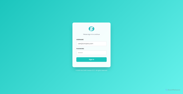 Security scan screenshot of https://rtm.glueapi.io