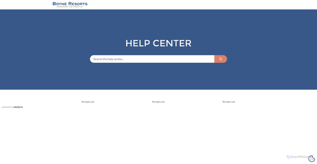 Security scan screenshot of https://boyne.my.site.com