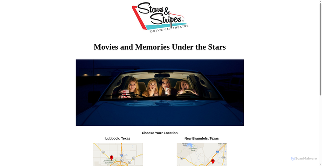 Security scan screenshot of https://driveinusa.com/