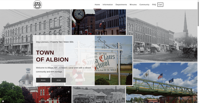 Security scan screenshot of https://townofalbionnyorco.gov/
