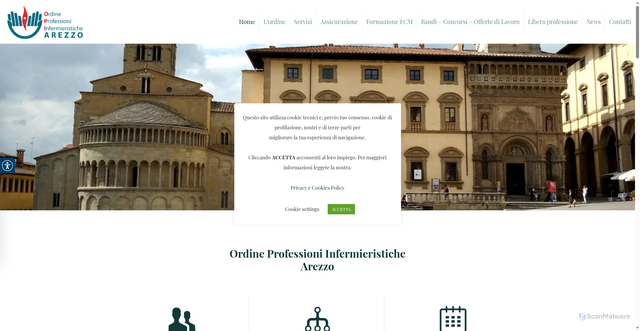 Security scan screenshot of https://www.opiarezzo.it/