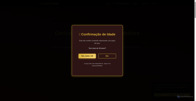 Security scan screenshot of http://espacobatalhapt.com/
