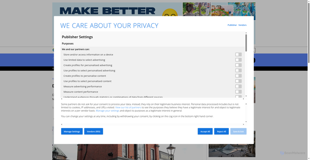 Security scan screenshot of https://www.planetattractions.com/news/Disney-World-says-Disney+-terms-prevent-lawsuit-over-allergy-death/3557
