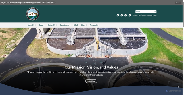 Security scan screenshot of https://www.stvrainsdco.gov/